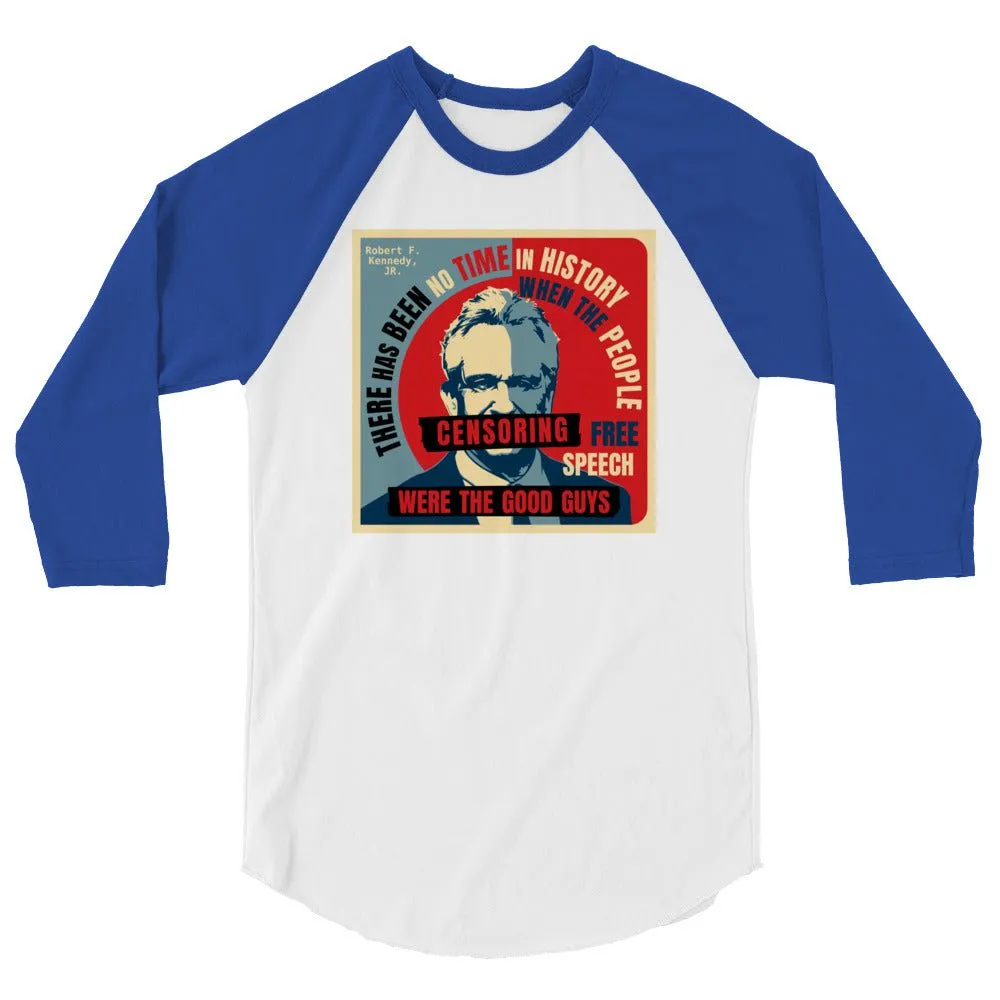 Free Speech Kennedy 3/4 Sleeve Raglan Shirt