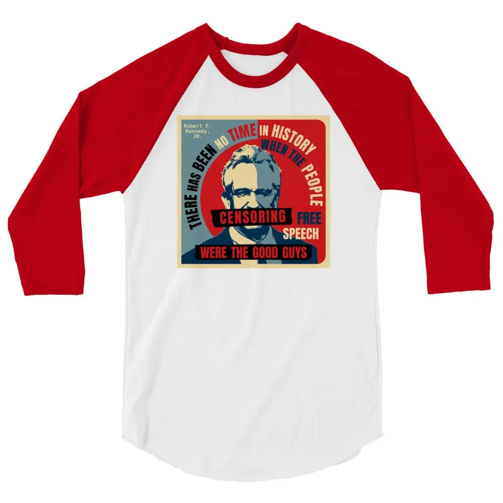 Free Speech Kennedy 3/4 Sleeve Raglan Shirt