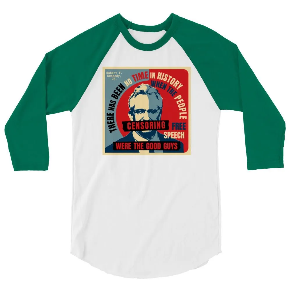 Free Speech Kennedy 3/4 Sleeve Raglan Shirt