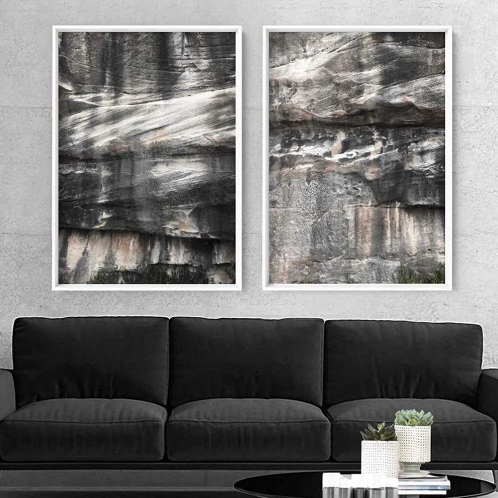 Freshwater Coastal Rock Face II - Art Print