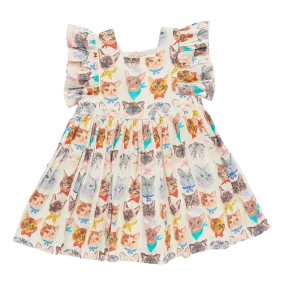 Girls Elsie Dress - Cool Cats