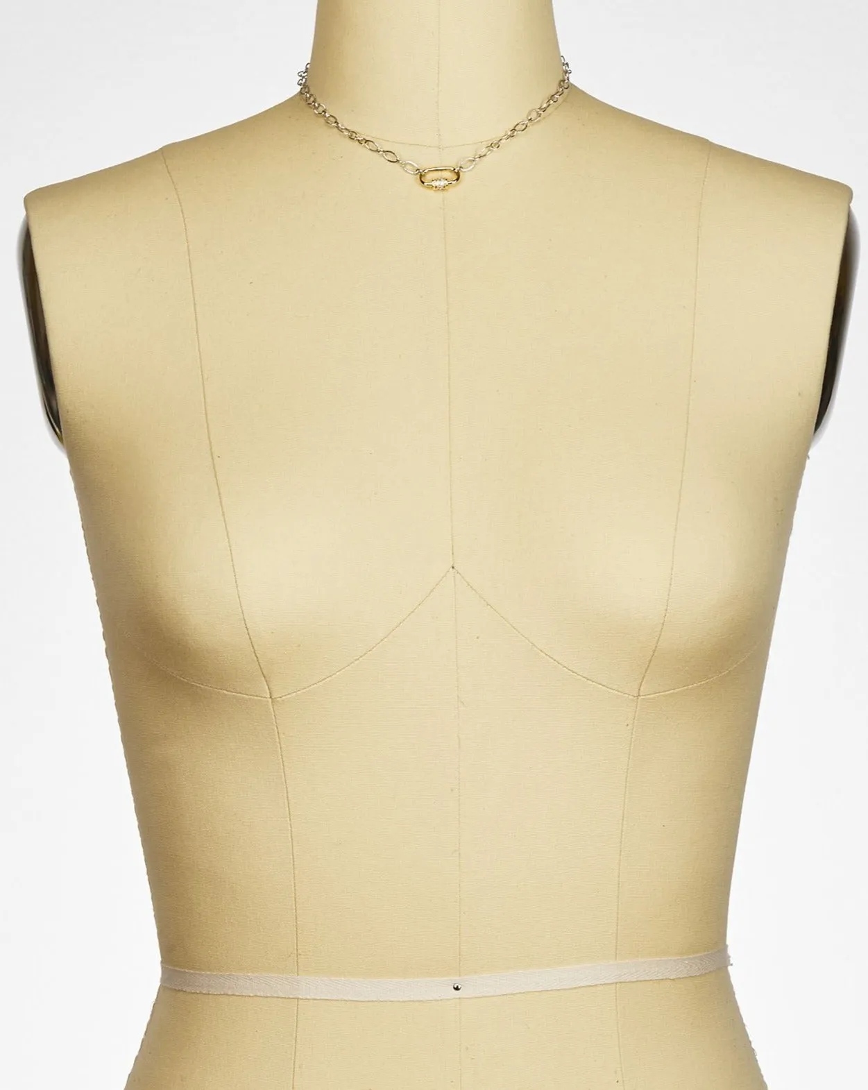 Golden Grahams Delicate Carabiner Necklace
