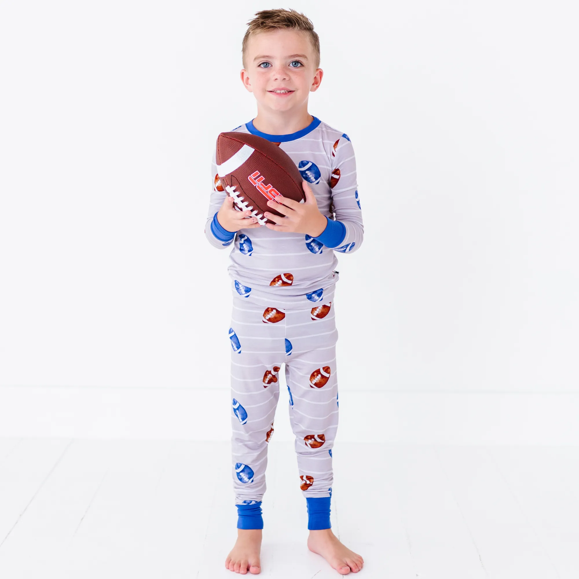Cozy Gridiron Grind Kids Pajamas – Soft and Stylish Football-Themed Sleepwear for Little Fans