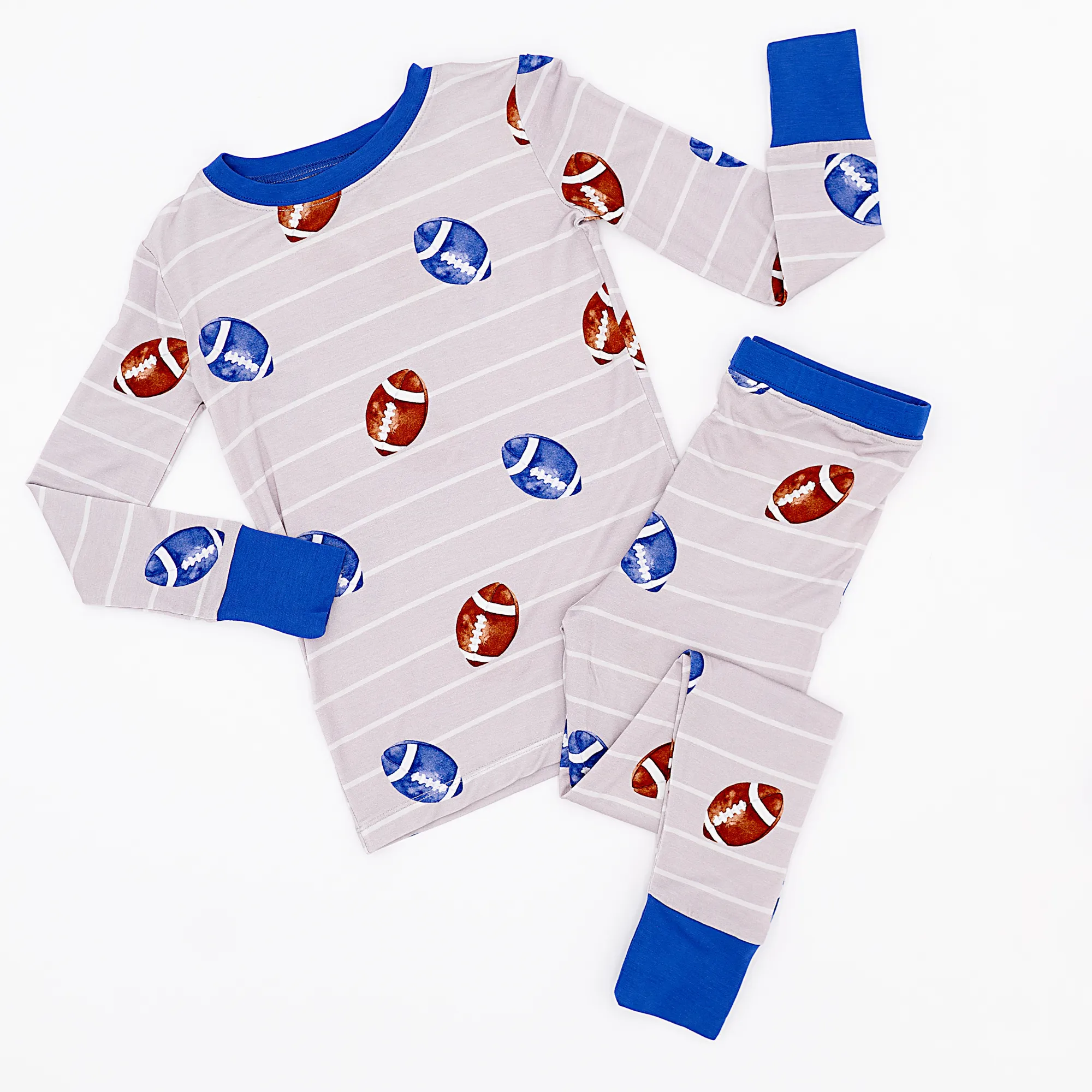 Cozy Gridiron Grind Kids Pajamas – Soft and Stylish Football-Themed Sleepwear for Little Fans