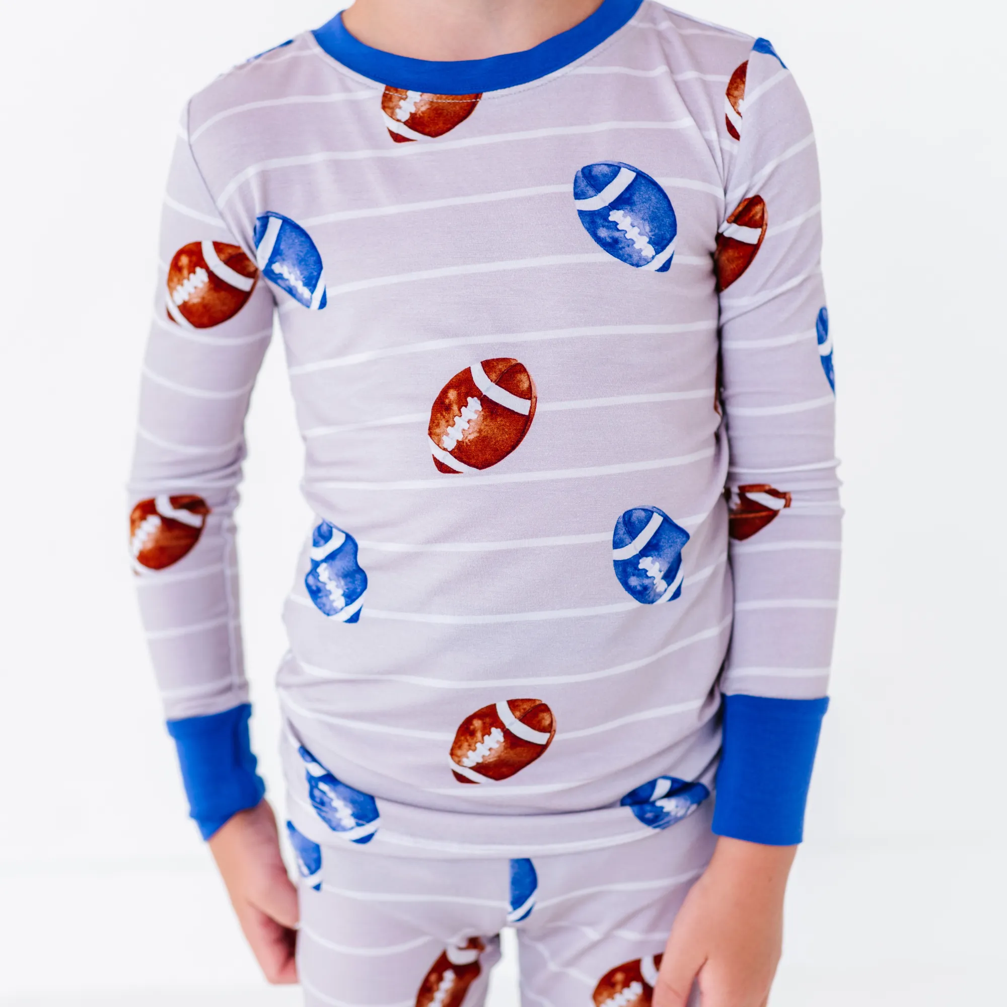 Cozy Gridiron Grind Kids Pajamas – Soft and Stylish Football-Themed Sleepwear for Little Fans