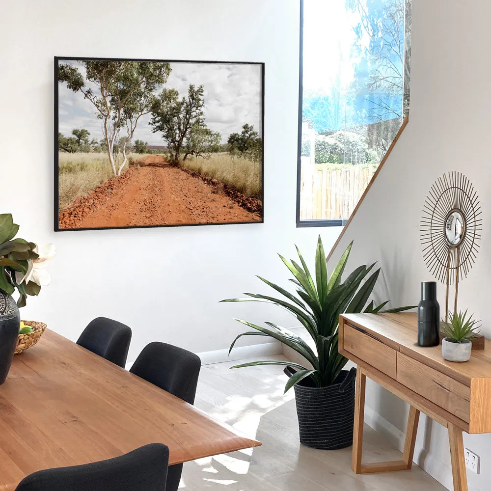 Gumtree Outback Road - Art Print