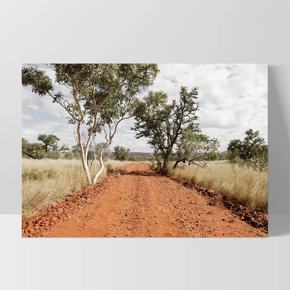 Gumtree Outback Road - Art Print