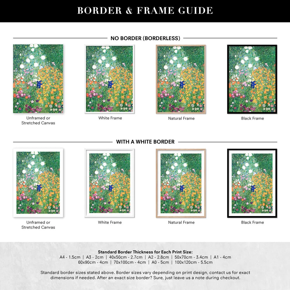 GUSTAV KLIMT | Flower Garden - Art Print
