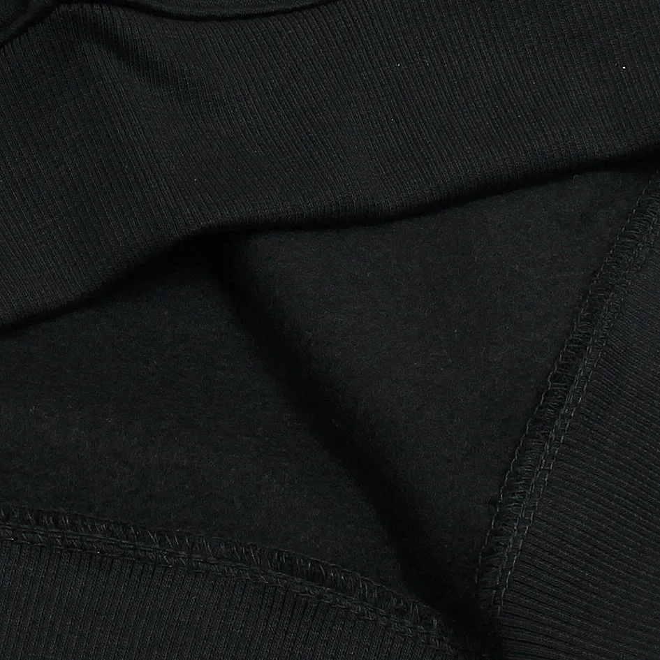 HU - Men 'Black' Hybrid Logo Fleece Sweatshirt HU606