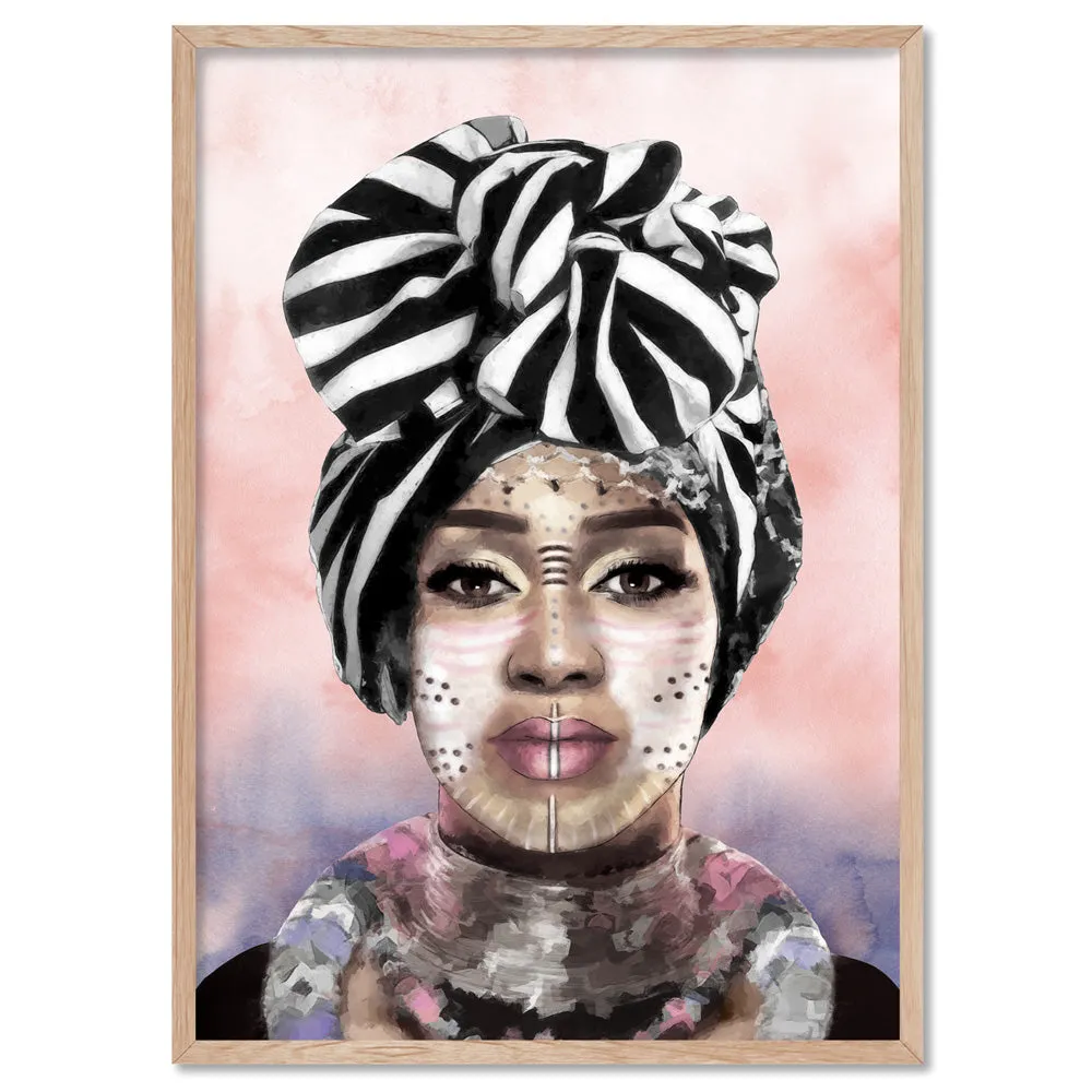 Imani Portrait I - Art Print by Vanessa