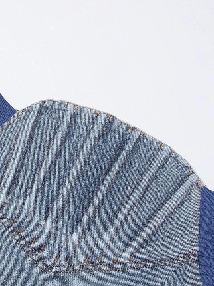 Isabelle High Waist Denim Skirt