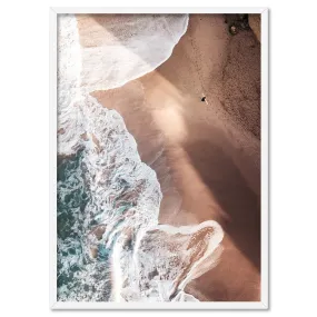 Jan Juc Beach VIC Aerial II - Art Print by Beau Micheli