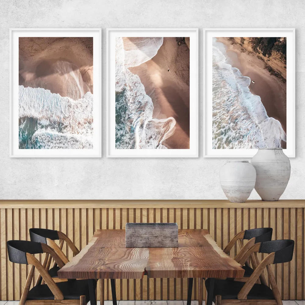 Jan Juc Beach VIC Aerial II - Art Print by Beau Micheli