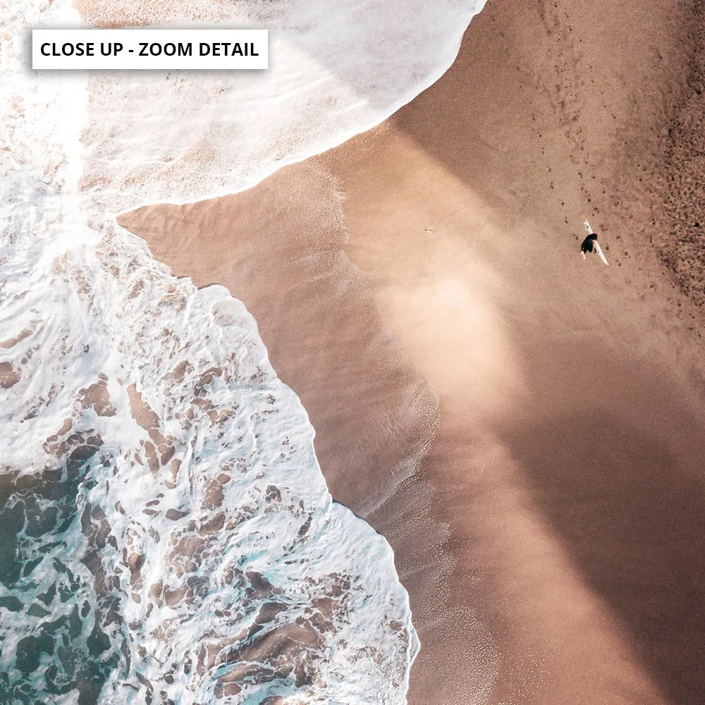 Jan Juc Beach VIC Aerial II - Art Print by Beau Micheli