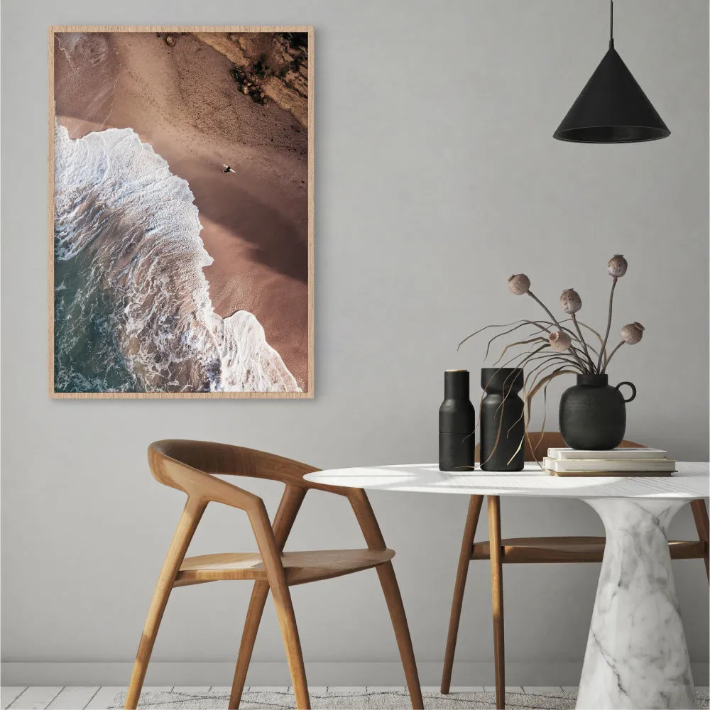 Jan Juc Beach VIC Aerial III - Art Print by Beau Micheli