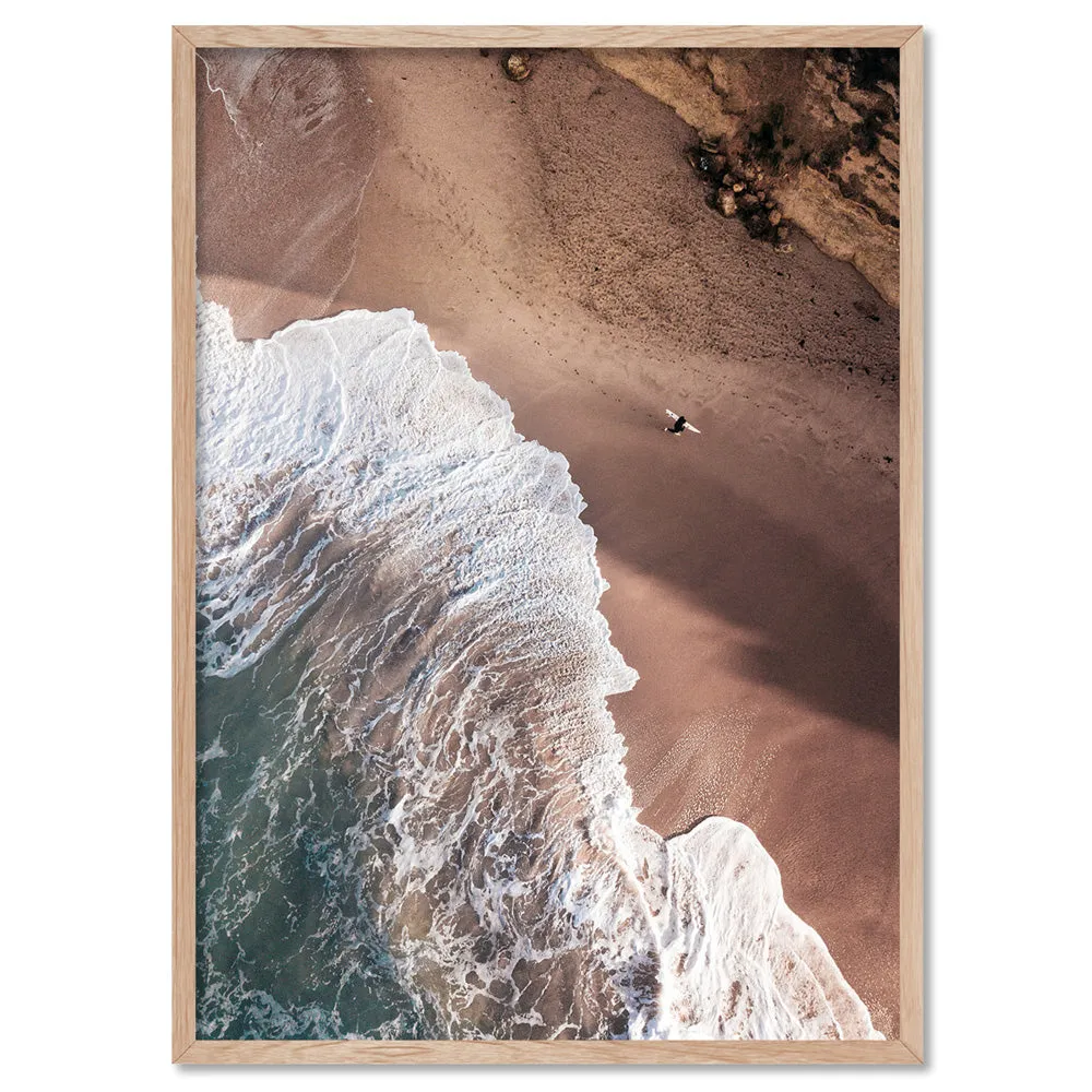 Jan Juc Beach VIC Aerial III - Art Print by Beau Micheli