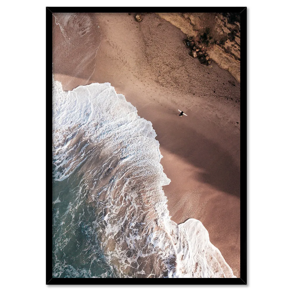 Jan Juc Beach VIC Aerial III - Art Print by Beau Micheli