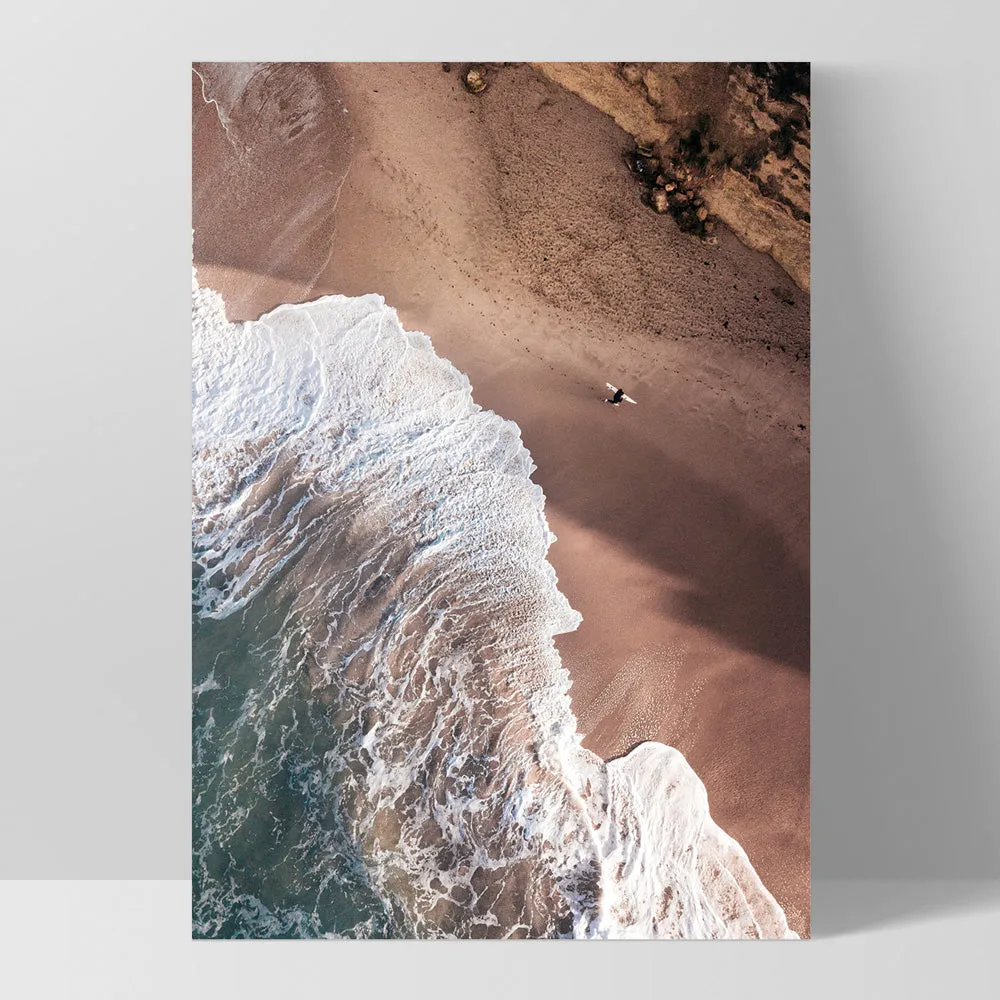 Jan Juc Beach VIC Aerial III - Art Print by Beau Micheli