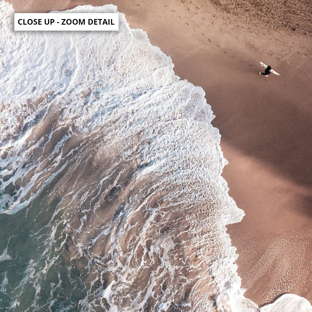 Jan Juc Beach VIC Aerial III - Art Print by Beau Micheli