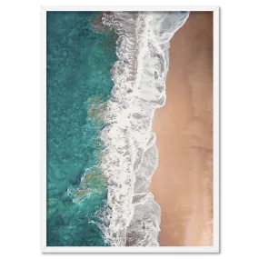 Jan Juc Beach VIC Aerial V - Art Print by Beau Micheli