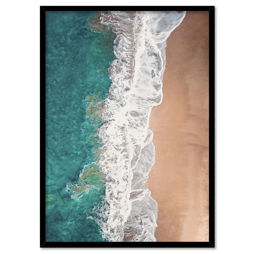Jan Juc Beach VIC Aerial V - Art Print by Beau Micheli