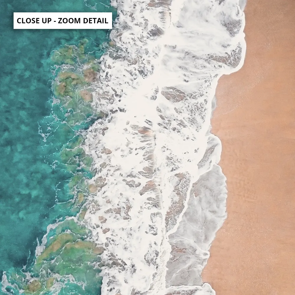 Jan Juc Beach VIC Aerial V - Art Print by Beau Micheli