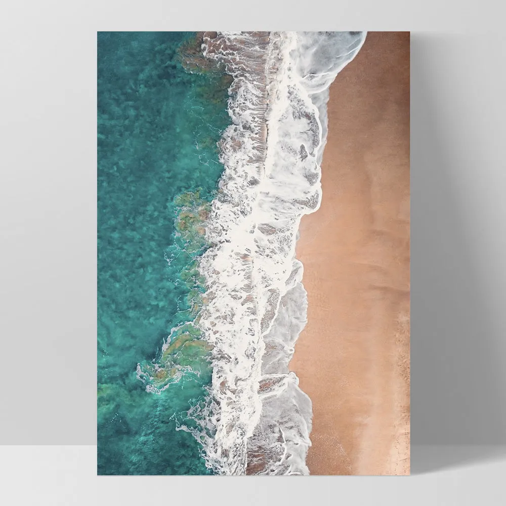 Jan Juc Beach VIC Aerial V - Art Print by Beau Micheli