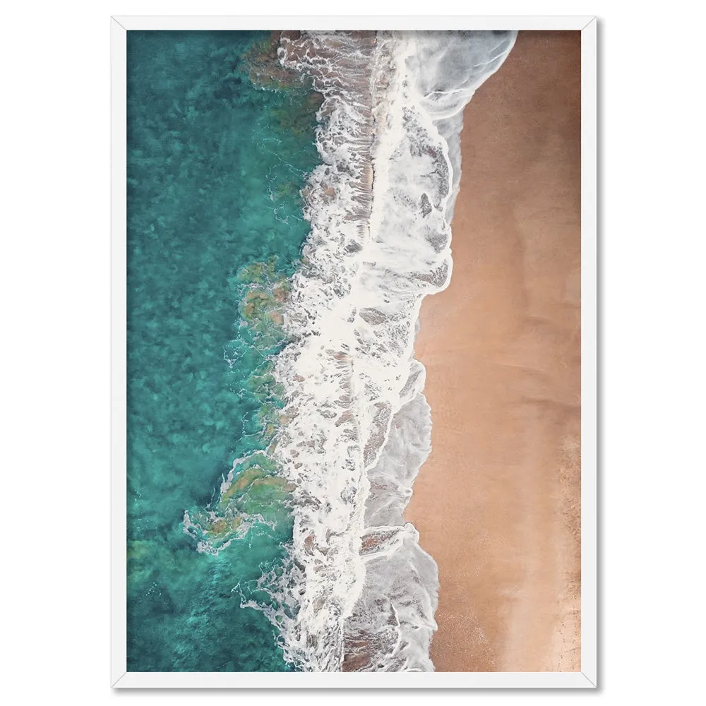 Jan Juc Beach VIC Aerial V - Art Print by Beau Micheli