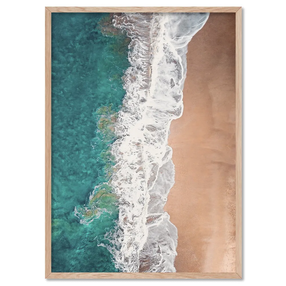 Jan Juc Beach VIC Aerial V - Art Print by Beau Micheli