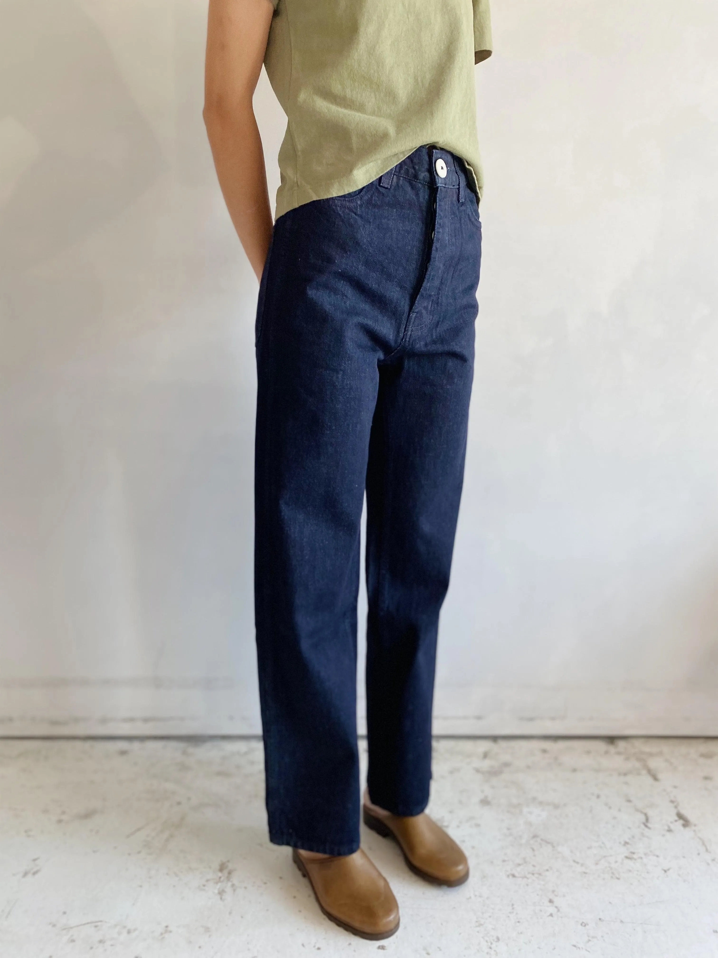 japanese denim 225's in dark blue