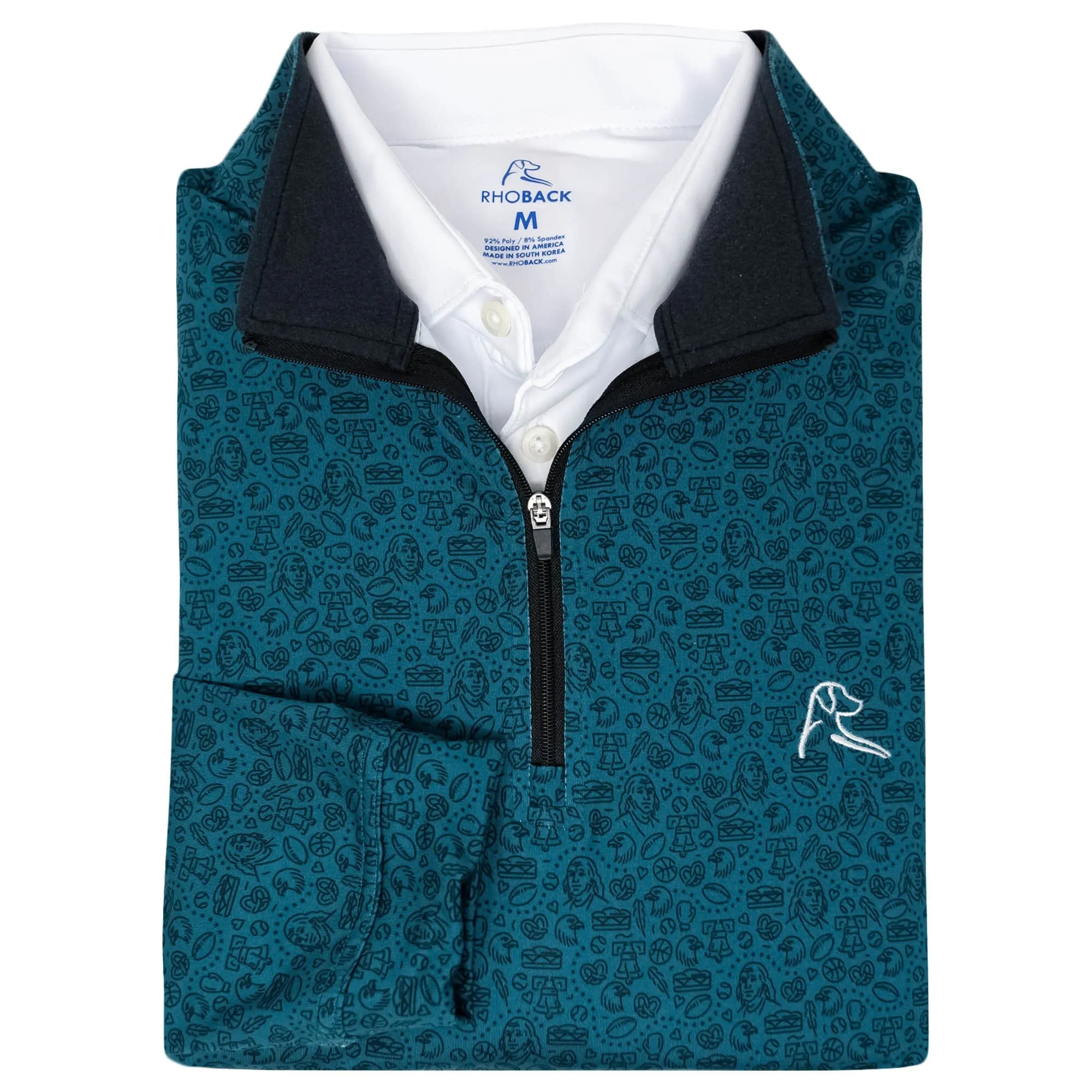 Midnight Green/Black Jawn Performance Q-Zip Jacket | The Jawn Series