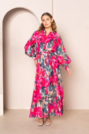 Wanda Raglan Long Primrose Maxi Dress by Kachel