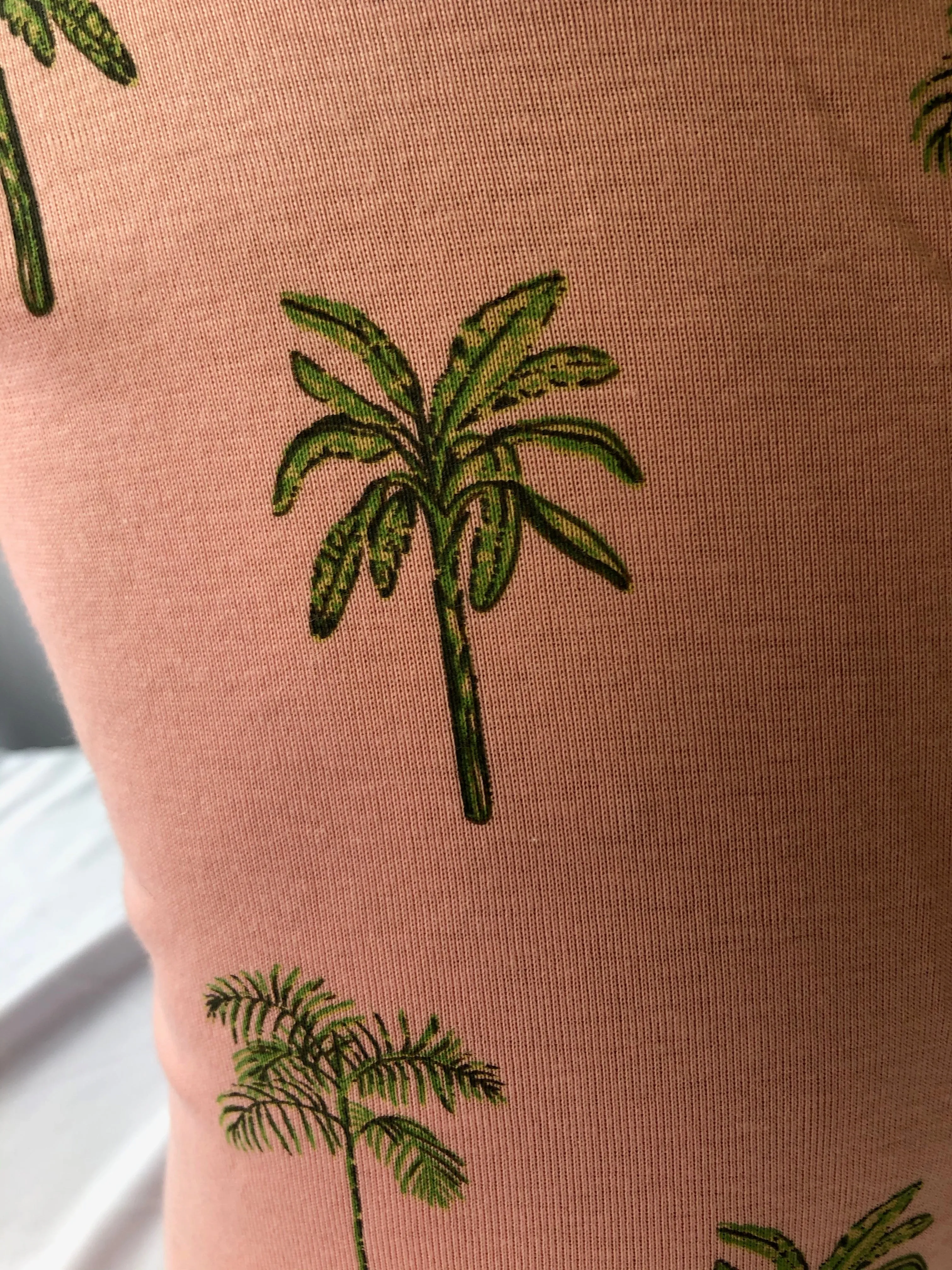 Kids Cotton Pajama Set - Pink Canary Palm