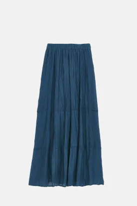 Kora Cotton Silk Maxi Skirt Indigo Kora Cotton Silk Maxi Skirt Indigo