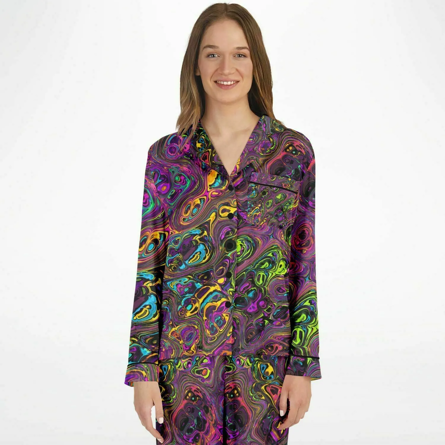 LIQUIFY Women's Satin Pajamas - HUBERT SOLCZYNSKI