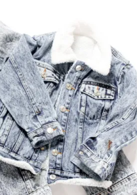 Little   Loved - Sherpa-lined Denim Jacket