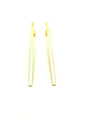 LJ SONDER CANE EARRINGS - GOLD - CANEGLD
