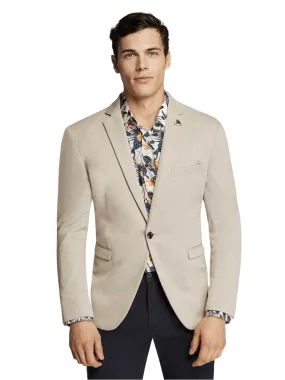 Men's Beige Trendy Slim Fit Sport Jacket/Blazer