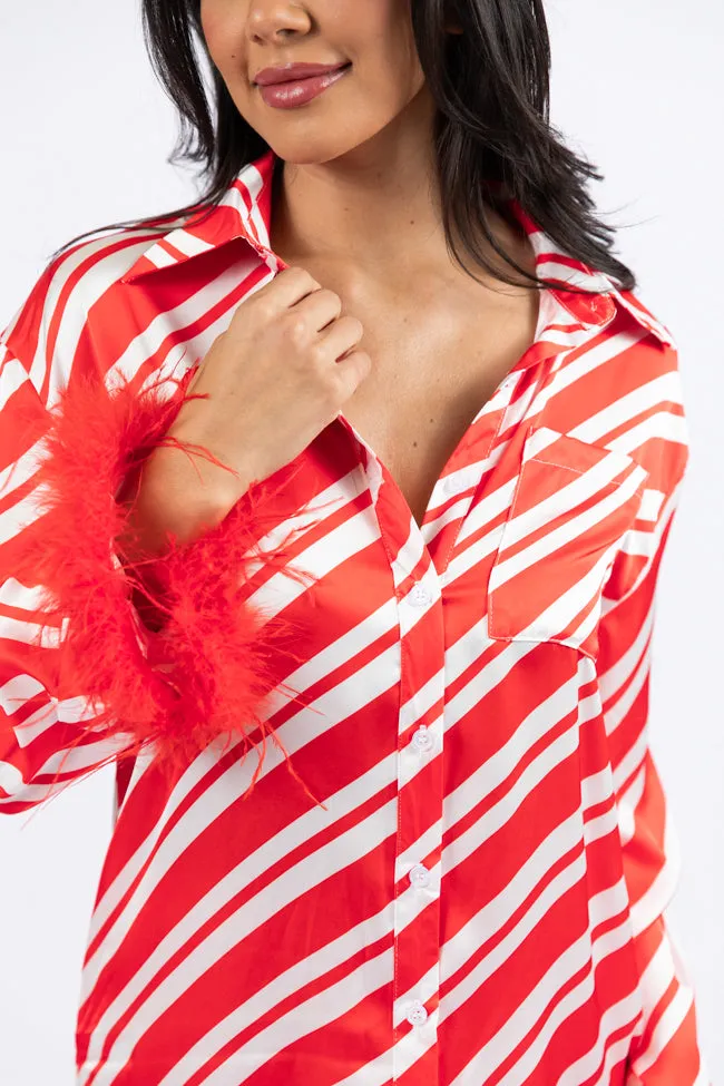 Merry Mint Satin Pajama Top Macy Blackwell X Pink Lily FINAL SALE