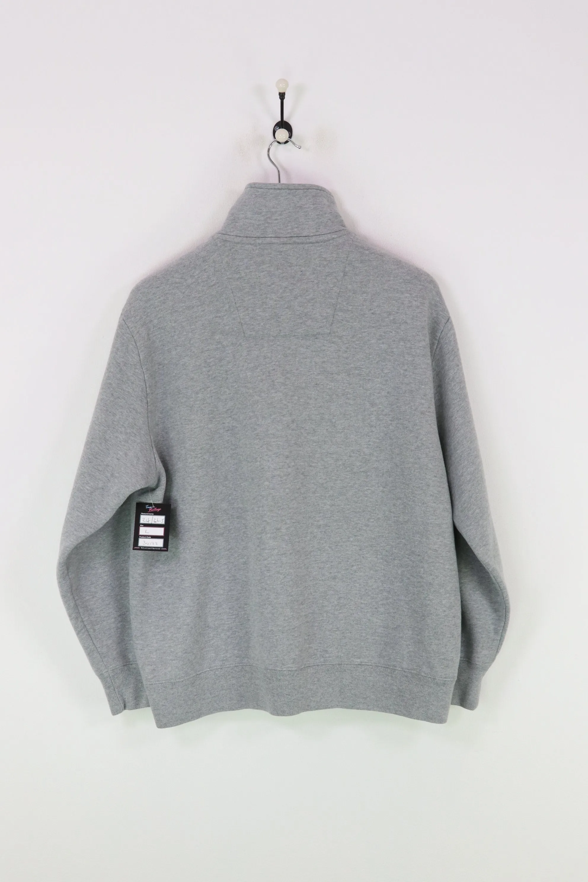 Nautica 1/4 Zip Sweatshirt Grey Large