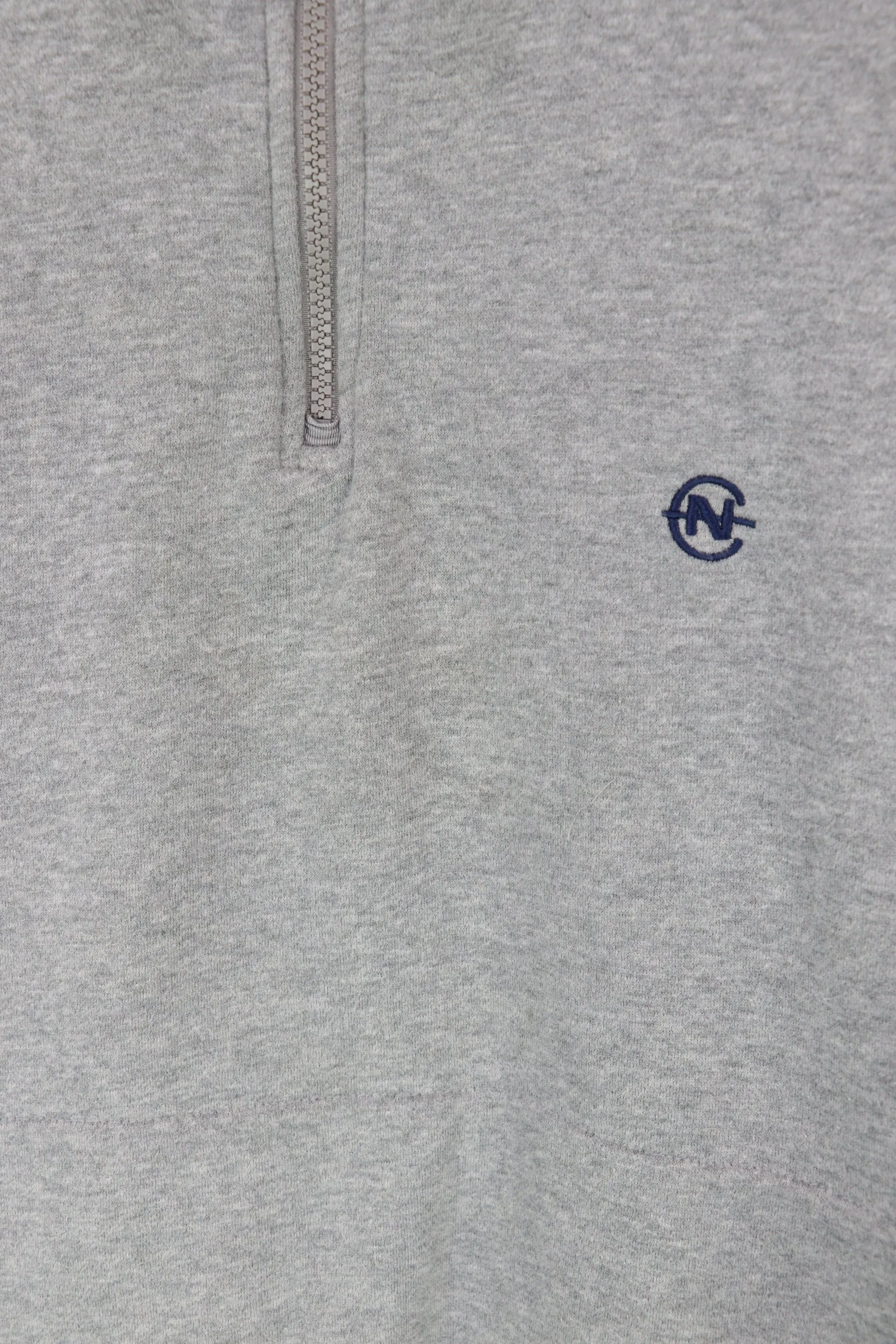 Nautica 1/4 Zip Sweatshirt Grey Large