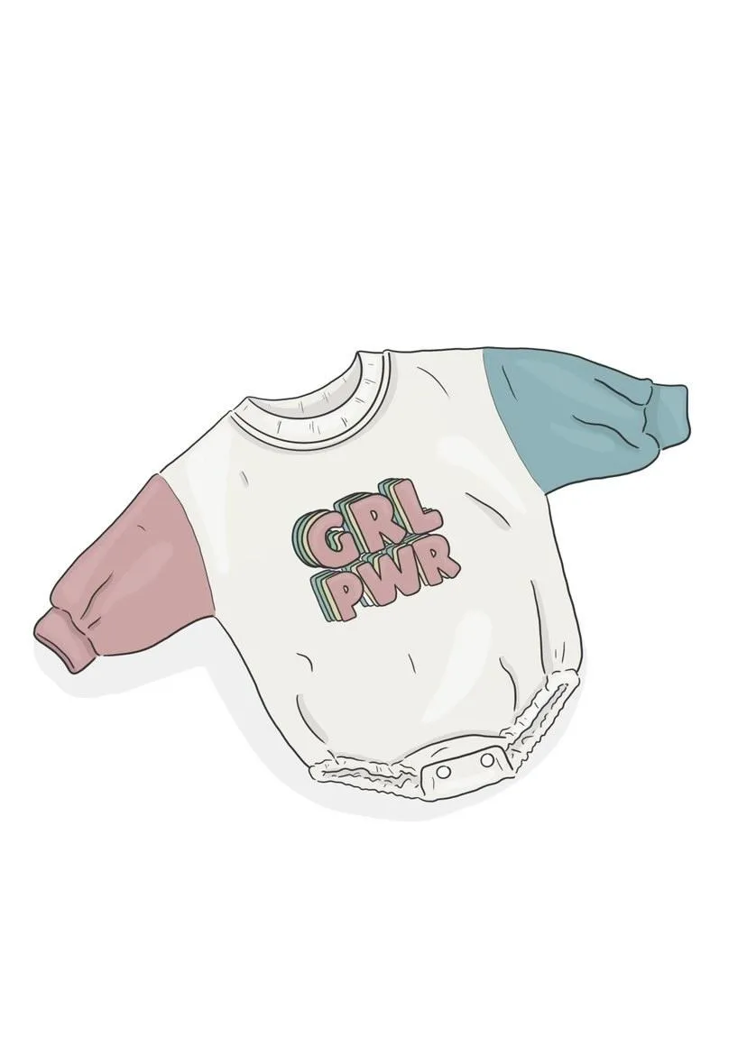 ORIGINAL GRLPWR GIRL POWER BABY ROMPER