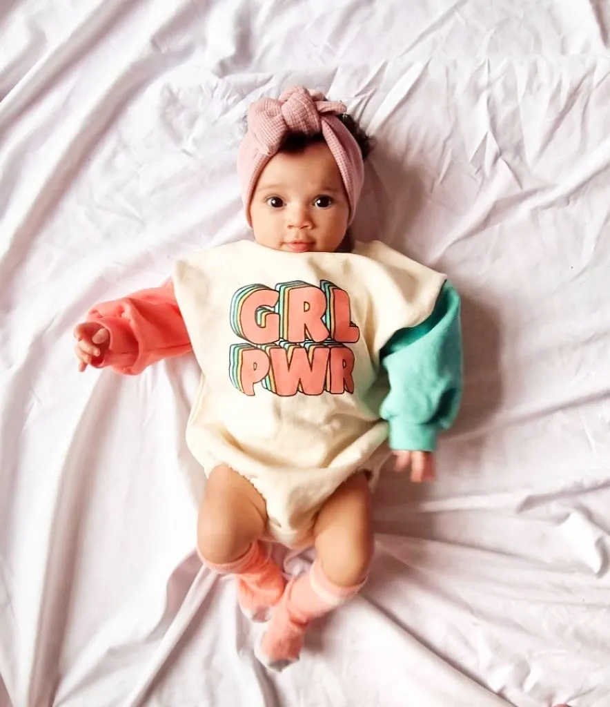 ORIGINAL GRLPWR GIRL POWER BABY ROMPER