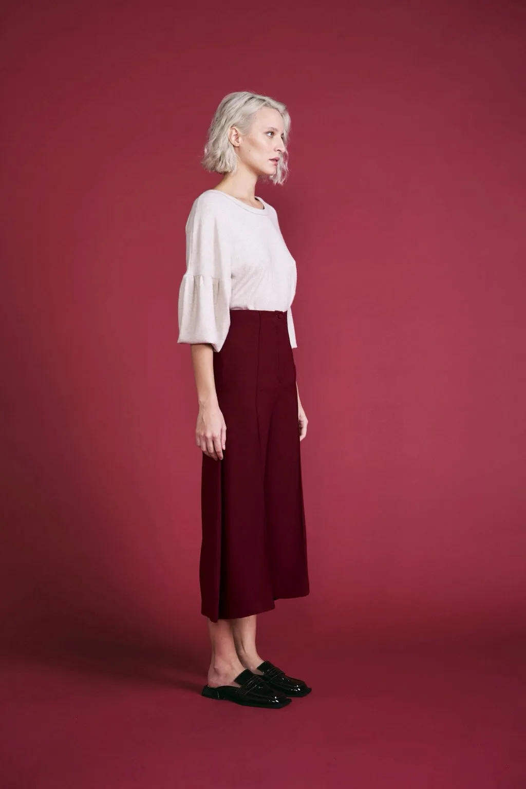 Pants largo Bordeaux