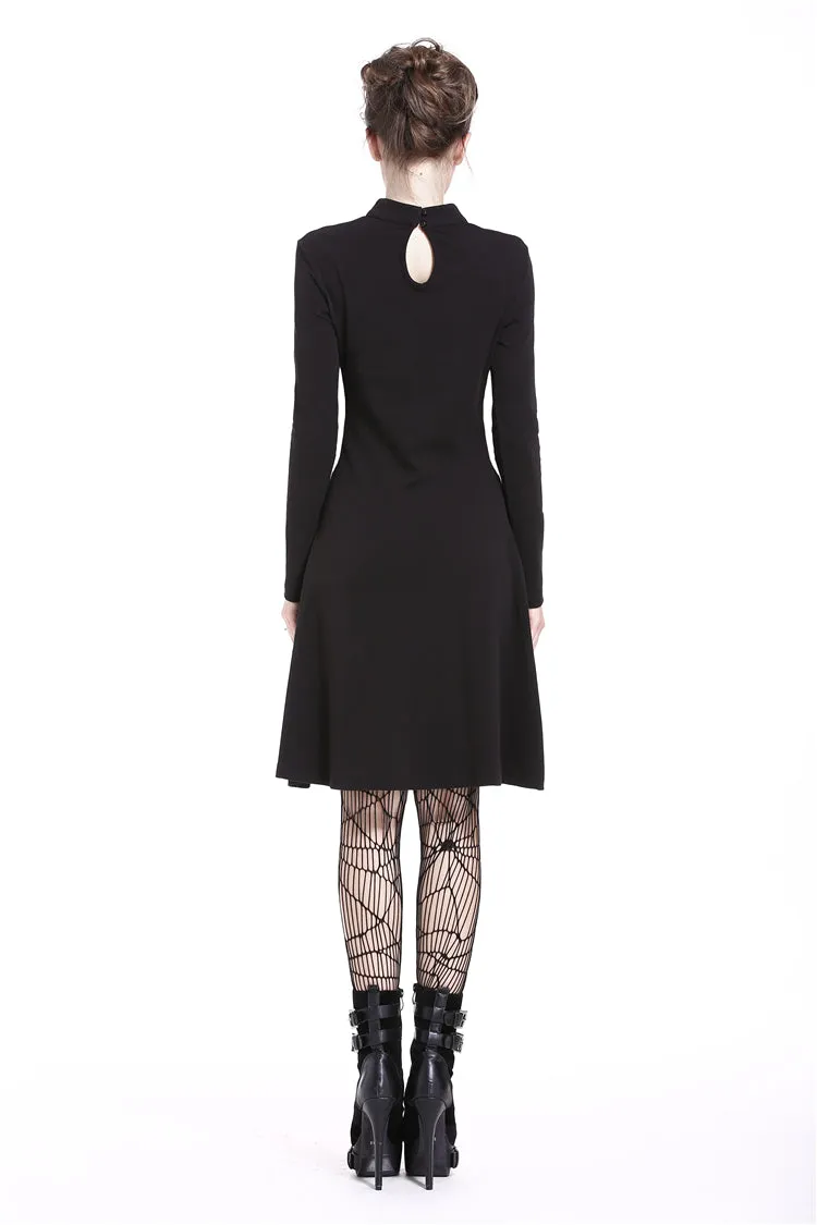 Punk cool hollow lace-up midi dress DW208