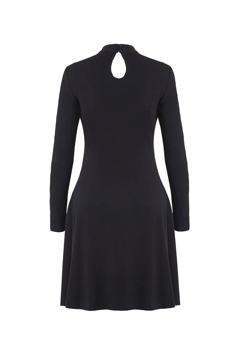 Punk cool hollow lace-up midi dress DW208