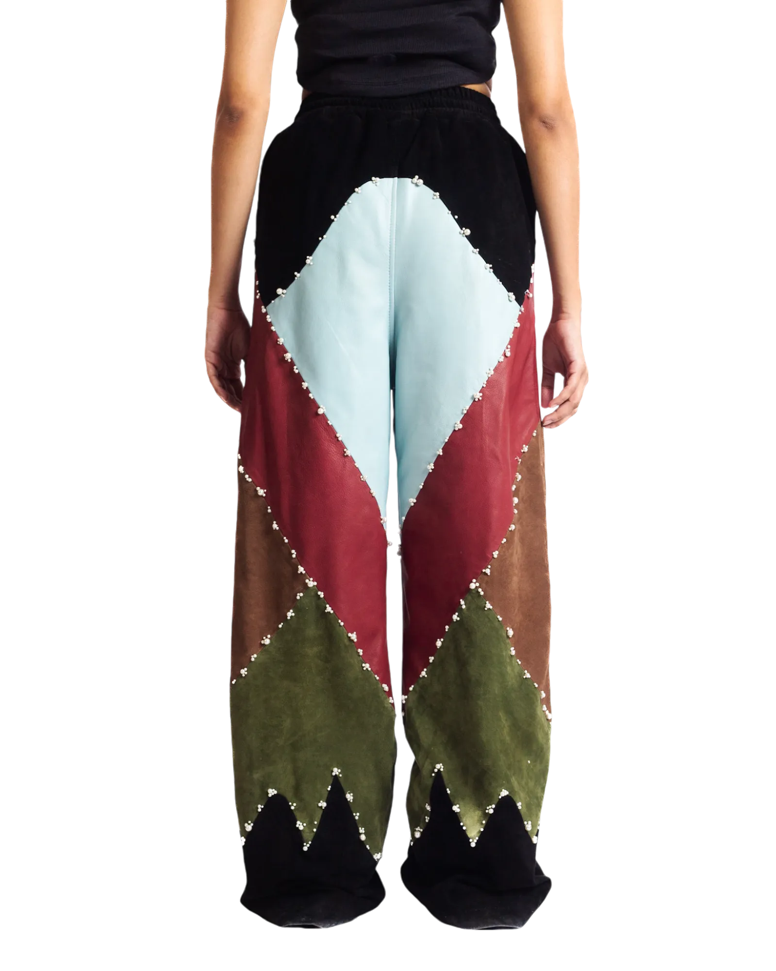 Premium Leather Trousers with OPUS Panel Design