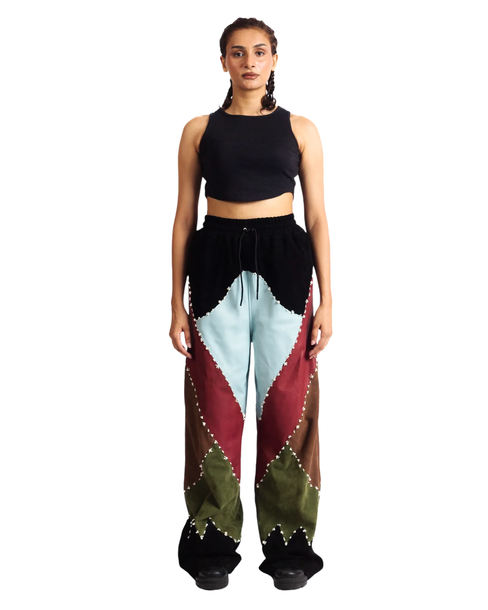 Premium Leather Trousers with OPUS Panel Design