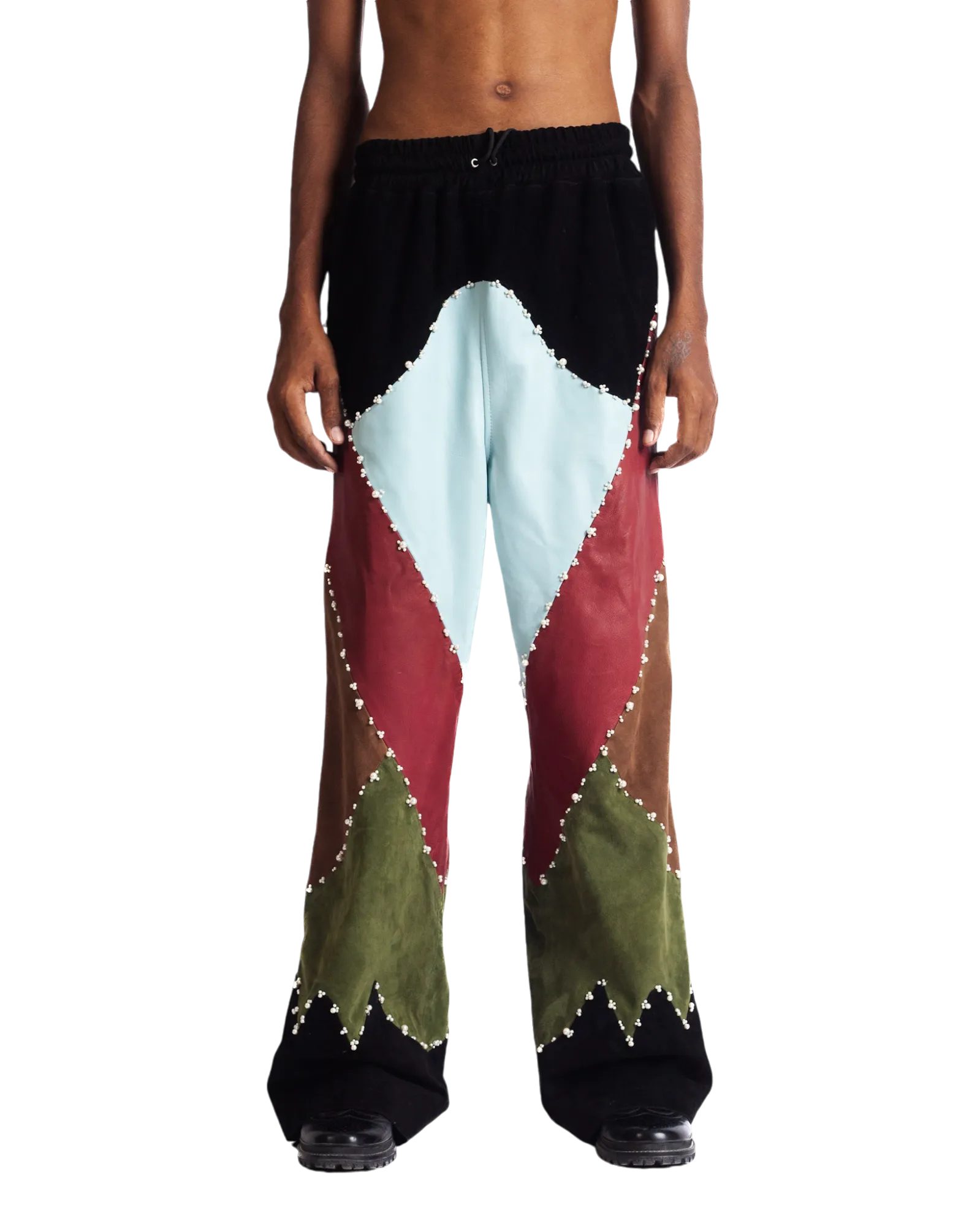 Premium Leather Trousers with OPUS Panel Design