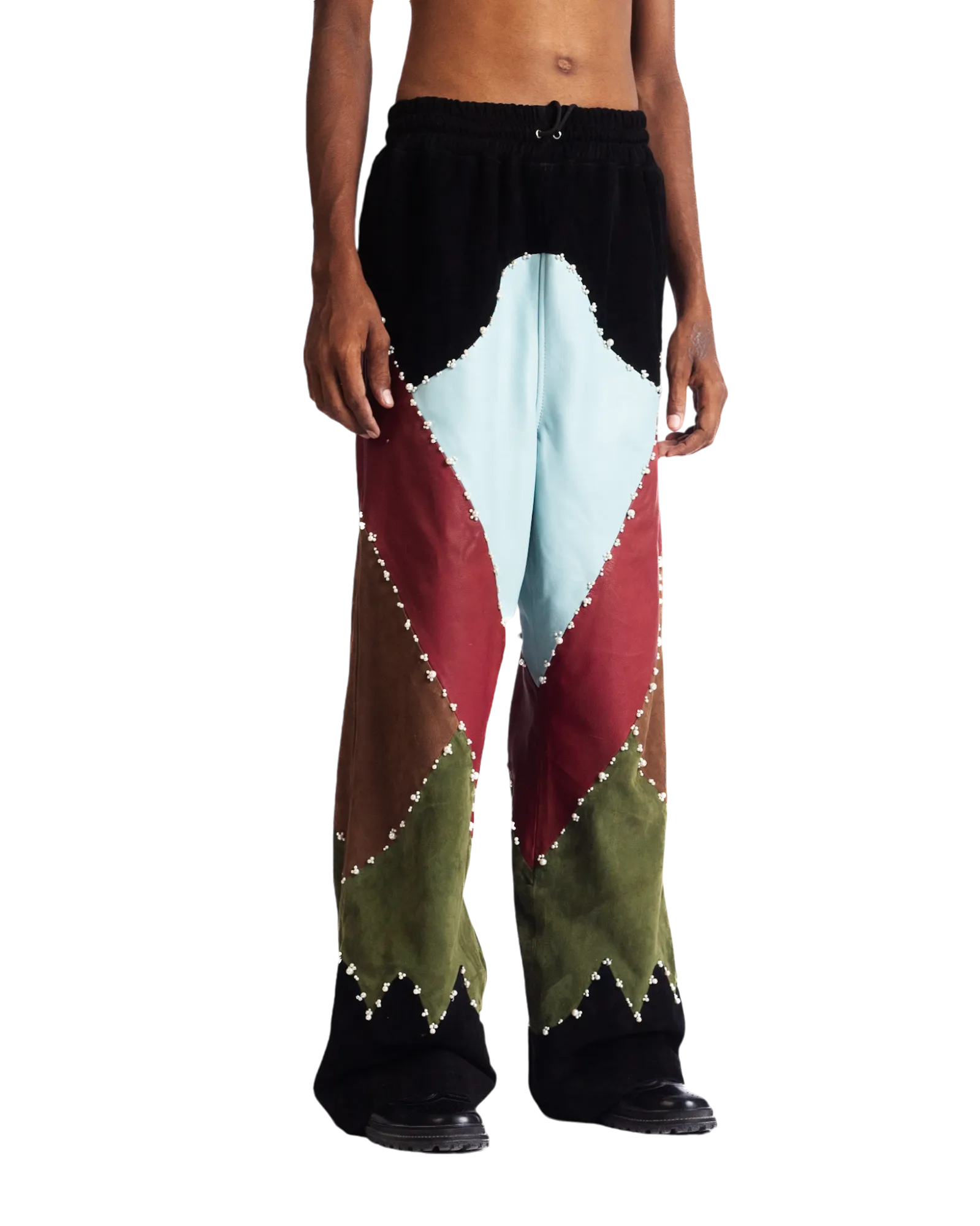 Premium Leather Trousers with OPUS Panel Design